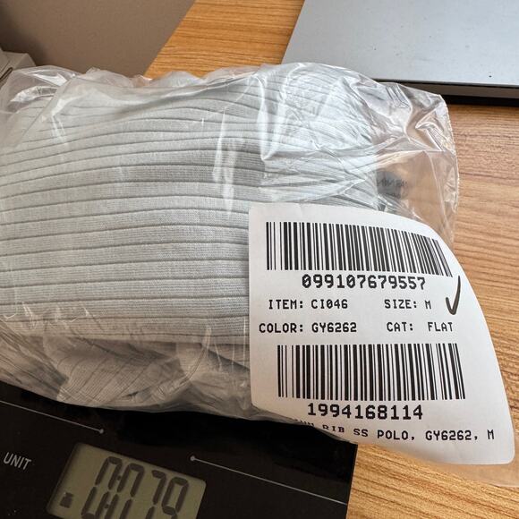 J.Crew Premium Rib Short Sleeve Polo Shirt Womens M Light Blue Collared Stretch - Picture 7 of 7